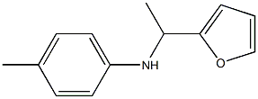 N-[1-(furan-2-yl)ethyl]-4-methylaniline Struktur