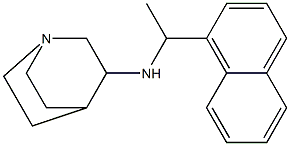 N-[1-(naphthalen-1-yl)ethyl]-1-azabicyclo[2.2.2]octan-3-amine Struktur