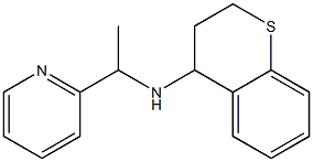 N-[1-(pyridin-2-yl)ethyl]-3,4-dihydro-2H-1-benzothiopyran-4-amine Struktur