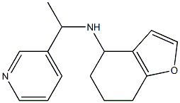 N-[1-(pyridin-3-yl)ethyl]-4,5,6,7-tetrahydro-1-benzofuran-4-amine Struktur