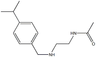 N-[2-({[4-(propan-2-yl)phenyl]methyl}amino)ethyl]acetamide Struktur