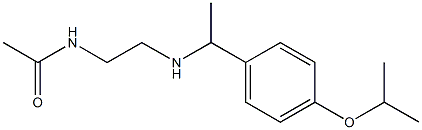 N-[2-({1-[4-(propan-2-yloxy)phenyl]ethyl}amino)ethyl]acetamide Struktur