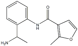 N-[2-(1-aminoethyl)phenyl]-2-methyl-3-furamide Struktur