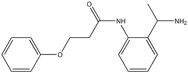 N-[2-(1-aminoethyl)phenyl]-3-phenoxypropanamide Struktur