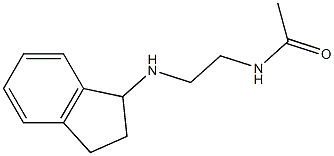 N-[2-(2,3-dihydro-1H-inden-1-ylamino)ethyl]acetamide Struktur