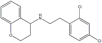 N-[2-(2,4-dichlorophenyl)ethyl]-3,4-dihydro-2H-1-benzopyran-4-amine Struktur