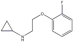 N-[2-(2-fluorophenoxy)ethyl]cyclopropanamine Struktur