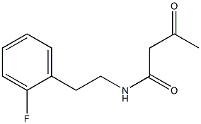 N-[2-(2-fluorophenyl)ethyl]-3-oxobutanamide Struktur