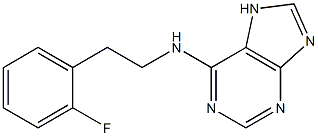 N-[2-(2-fluorophenyl)ethyl]-7H-purin-6-amine Struktur