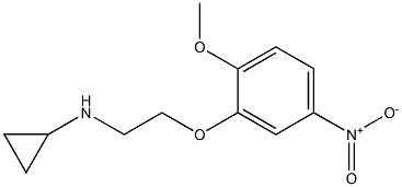 N-[2-(2-methoxy-5-nitrophenoxy)ethyl]cyclopropanamine Struktur