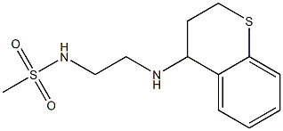 N-[2-(3,4-dihydro-2H-1-benzothiopyran-4-ylamino)ethyl]methanesulfonamide Struktur