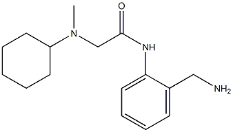 N-[2-(aminomethyl)phenyl]-2-[cyclohexyl(methyl)amino]acetamide Struktur