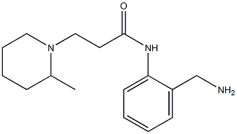 N-[2-(aminomethyl)phenyl]-3-(2-methylpiperidin-1-yl)propanamide Struktur