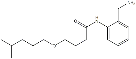 N-[2-(aminomethyl)phenyl]-4-[(4-methylpentyl)oxy]butanamide Struktur