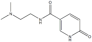 N-[2-(dimethylamino)ethyl]-6-oxo-1,6-dihydropyridine-3-carboxamide Struktur