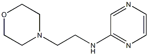 N-[2-(morpholin-4-yl)ethyl]pyrazin-2-amine Struktur