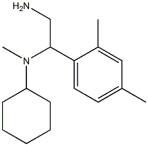 N-[2-amino-1-(2,4-dimethylphenyl)ethyl]-N-methylcyclohexanamine Struktur