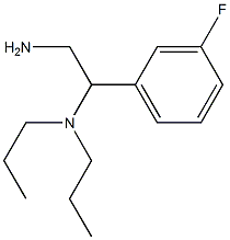 N-[2-amino-1-(3-fluorophenyl)ethyl]-N,N-dipropylamine Struktur