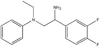 N-[2-amino-2-(3,4-difluorophenyl)ethyl]-N-ethyl-N-phenylamine Struktur