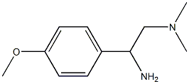 N-[2-amino-2-(4-methoxyphenyl)ethyl]-N,N-dimethylamine Struktur