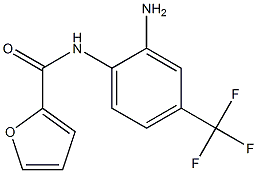 N-[2-amino-4-(trifluoromethyl)phenyl]-2-furamide Struktur