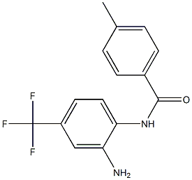 N-[2-amino-4-(trifluoromethyl)phenyl]-4-methylbenzamide Struktur