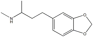 N-[3-(1,3-benzodioxol-5-yl)-1-methylpropyl]-N-methylamine Struktur