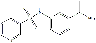 N-[3-(1-aminoethyl)phenyl]pyridine-3-sulfonamide Struktur