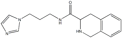 N-[3-(1H-imidazol-1-yl)propyl]-1,2,3,4-tetrahydroisoquinoline-3-carboxamide Struktur