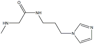 N-[3-(1H-imidazol-1-yl)propyl]-2-(methylamino)acetamide Struktur