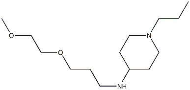 N-[3-(2-methoxyethoxy)propyl]-1-propylpiperidin-4-amine Struktur