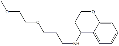 N-[3-(2-methoxyethoxy)propyl]-3,4-dihydro-2H-1-benzopyran-4-amine Struktur