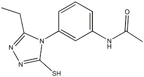 N-[3-(3-ethyl-5-sulfanyl-4H-1,2,4-triazol-4-yl)phenyl]acetamide Struktur