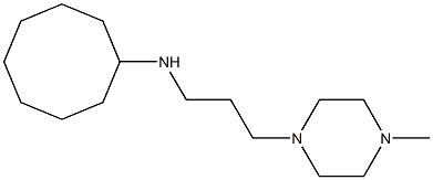 N-[3-(4-methylpiperazin-1-yl)propyl]cyclooctanamine Struktur