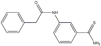 N-[3-(aminocarbonothioyl)phenyl]-2-phenylacetamide Struktur