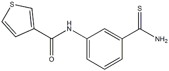 N-[3-(aminocarbonothioyl)phenyl]thiophene-3-carboxamide Struktur