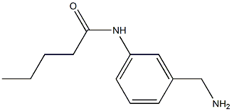 N-[3-(aminomethyl)phenyl]pentanamide Struktur