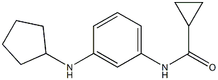 N-[3-(cyclopentylamino)phenyl]cyclopropanecarboxamide Struktur