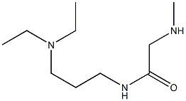 N-[3-(diethylamino)propyl]-2-(methylamino)acetamide Struktur