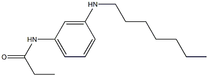 N-[3-(heptylamino)phenyl]propanamide Struktur