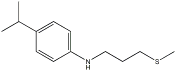 N-[3-(methylsulfanyl)propyl]-4-(propan-2-yl)aniline Struktur