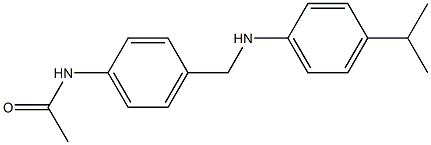 N-[4-({[4-(propan-2-yl)phenyl]amino}methyl)phenyl]acetamide Struktur