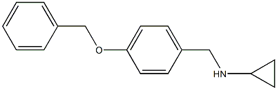 N-[4-(benzyloxy)benzyl]-N-cyclopropylamine Struktur