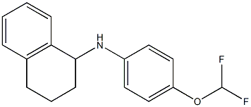 N-[4-(difluoromethoxy)phenyl]-1,2,3,4-tetrahydronaphthalen-1-amine Struktur