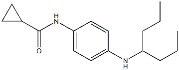 N-[4-(heptan-4-ylamino)phenyl]cyclopropanecarboxamide Struktur