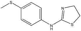 N-[4-(methylsulfanyl)phenyl]-4,5-dihydro-1,3-thiazol-2-amine Struktur