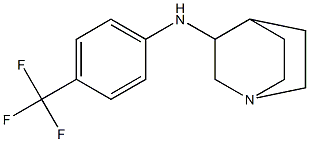 N-[4-(trifluoromethyl)phenyl]-1-azabicyclo[2.2.2]octan-3-amine Struktur