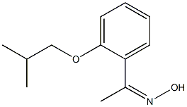 N-{1-[2-(2-methylpropoxy)phenyl]ethylidene}hydroxylamine Struktur