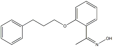 N-{1-[2-(3-phenylpropoxy)phenyl]ethylidene}hydroxylamine Struktur