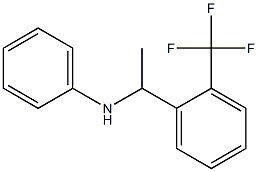 N-{1-[2-(trifluoromethyl)phenyl]ethyl}aniline Struktur